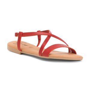 GINGI Made In Italy Leather Strappy Sandals